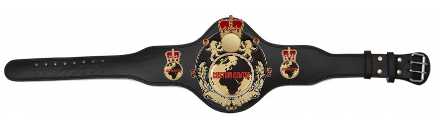 QUEENSBURY PLT LEATHER CUSTOM CHAMPIONSHIP BELT - PLTQUEEN/B/G/CUSTOM - AVAILABLE IN 4 COLOURS